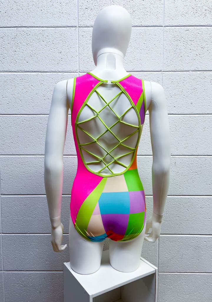 Neon Squares Leotard