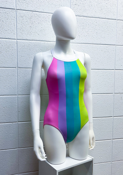 Divided Neon Leotard