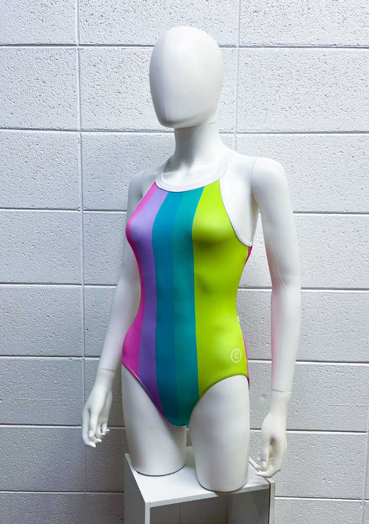 Divided Neon Leotard