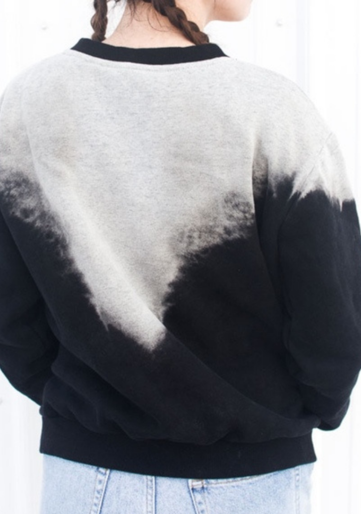 Black and Grey Crewneck Sweatshirt